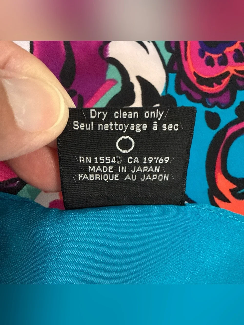 VTG Carole Little Silk Square Scarf 30